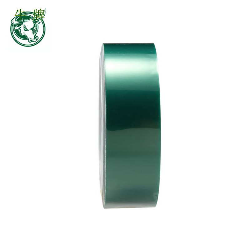 màu xanh lá cây ủng hộ PET băng keo silicone chịu nhiệt